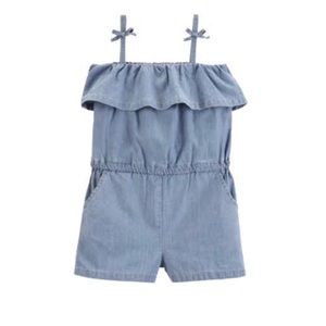 Cherokee baby girl denim romper Size 3-6M